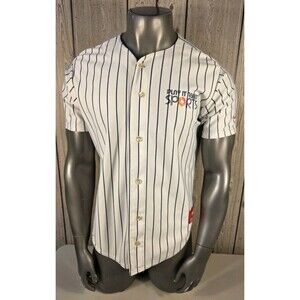 Vintage Play It Again Sports Baseball Jersey Rawlings Mens Size XL Pinstripe